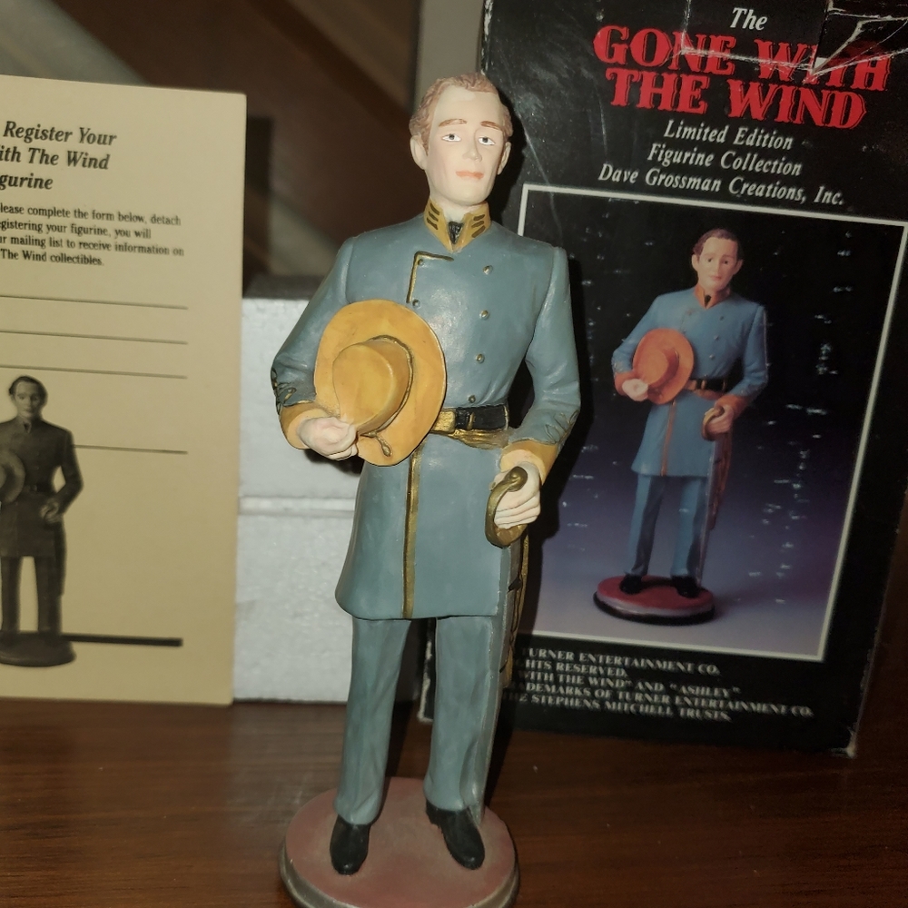 GONE WITH THE WIND ASHLEY WILKES Large FIGURINE Dave Grossman w/ box & C…
